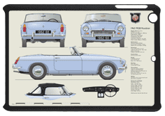 MGB Roadster (disc wheels) 1962-64 Small Tablet Covers